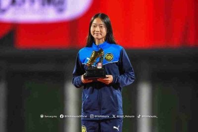 Lim You menyumbat lapan gol sepanjang kejohanan Piala Srikandi Merdeka 2026 di Kudus, Indonesia.