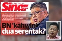 Mohd Hasbie (gambar kecil) berpandangan setiap parti wajar bertanding secara bersendirian supaya kekuatan sebenar masing-masing dapat diukur.