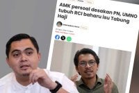 Laporan Sinar Harian pada Selasa berhubung tindakan AMK yang mempersoalkan kewajaran desakan PN dan UMNO supaya RCI baharu ditubuhkan untuk menyiasat semula isu pengurusan TH.