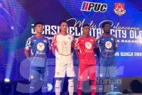 Jersi pasukan Kelantan City FC yang ditaja oleh syarikat lokal, PUC Sport. 