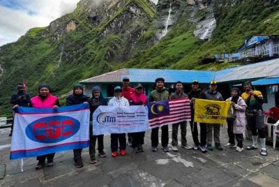 Muhammad Hafizal berkongsi keadaan terkini kumpulannya yang berada di ABC, Nepal. Foto: Media sosial