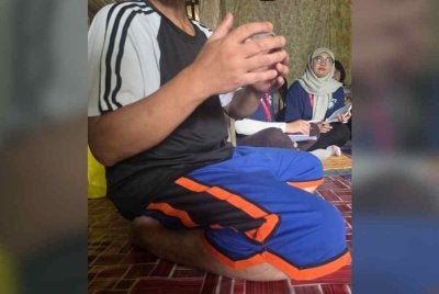 Man ketika ditemui semasa lawatan pihak MAF bersama Yayasan Petronas.