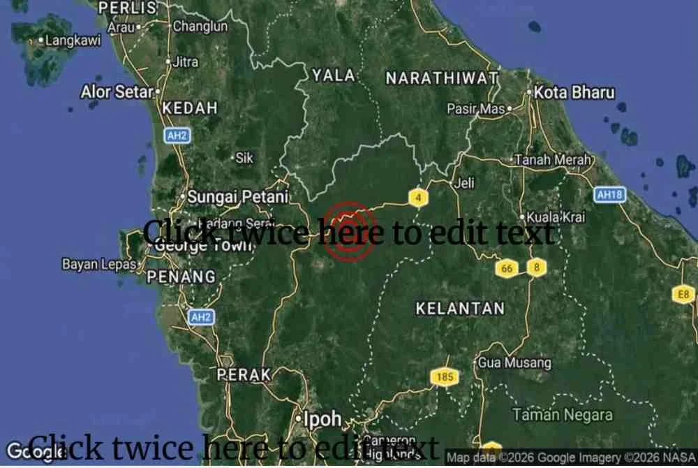  Gempa bumi lemah bermagnitud 3.4 direkodkan di kawasan Temenggor, Gerik, Perak pada 12:06 tengah malam tadi.