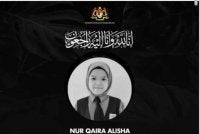 Nur Qaira Alisha didakwa telah terlantar dan terpaksa memakai oksigen sebelum mangsa dilaporkan meninggal dunia pada 7.49 malam, Rabu lepas.
