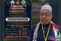 Adnan mengajak semua untuk mengimarahkan MQH di Badang, Pantai Cahaya Bulan. 
