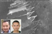 Tangkap layar video rakaman CCTV dikongsi pengguna media sosial memaparkan kejadian gempa bumi dengan bunyi gegaran turut kedengaran. Gambar kecil: Muhammad Tauffik (kiri), Muhammad Faris Aqil