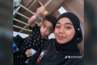 Ain memilih untuk terus mengorak melangkah dan kuat demi anaknya. Foto: TikTok ainnazs