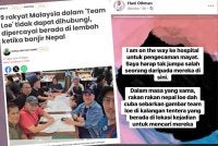 Tangkap layar hantaran Hani melalui Facebook Story pada Sabtu.