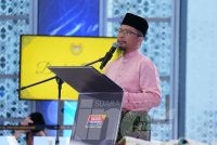 Fazrul pada Malaysia #QuranHour 2026 di Masjid Al-Sultan Abdullah, Presint Merdeka 118, Ahad. Foto Sinar Harian - MOHD HALIM ABDUL WAHID