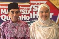 Ashwad (kiri) dan Nadirah