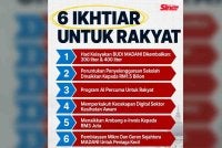 PM umum enam ikhtiar untuk rakyat. 