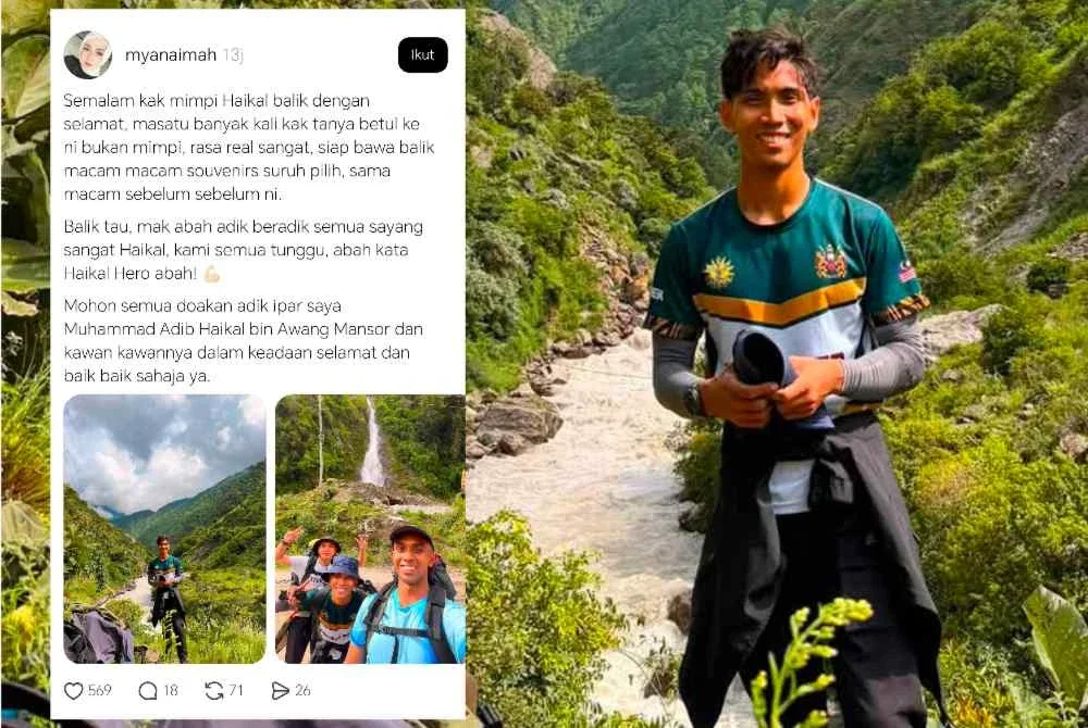 Tangkap layar hantaran Myanaimah di platform Threads