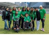 Syuhainie (dua, kiri) bersama rakan-rakan pemandu Grab dan pemimpin wanita pelbagai latar belakang dan bangsa bakal turut memeriahkan sambutan kemerdekaan untuk tahun ini.