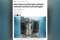 Laporan Sinar Harian pada Isnin berhubung kejadian.