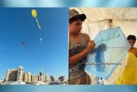 Setiap layang-layang membawa pesanan terima kasih kepada rakyat Malaysia yang terus teguh menyokong perjuangan Palestin, khususnya penduduk Gaza. - FOTO: Cinta Gaza Malaysia