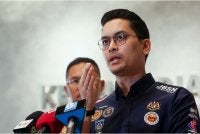 Mohammed Taufiq pada sidang akhbar selepas taklimat Majlis Sukan Negara berkenaan Sukan Asia Aichi-Nagoya 2026 dan Proses kelayakan Sukan Olimpik Los Angeles 2028 di Menara Kementerian Belia dan Sukan pada Selasa. Foto: Bernama
