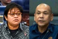 Azalina (kiri) dan Armizan