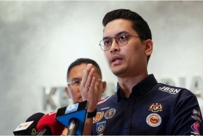Mohammed Taufiq pada sidang akhbar selepas taklimat Majlis Sukan Negara berkenaan Sukan Asia Aichi-Nagoya 2026 dan Proses kelayakan Sukan Olimpik Los Angeles 2028 di Menara Kementerian Belia dan Sukan pada Selasa. Foto: Bernama