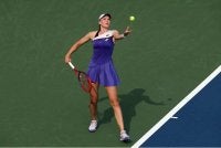 Rybakina mara ke pusingan kedua Terbuka AS selepas menewaskan pemain tuan rumah di Flushing Meadows pada Rabu. Foto: AFP.