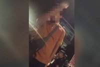 Tangkap layar rakaman video tular memaparkan lelaki yang disyaki mencetuskan provokasi di Dataran Putrajaya pada Isnin.