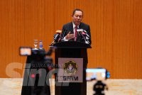 Abd Halim ketika sidang akhbar di Ibu Pejabat SPRM Putrajaya pada Rabu. Foto: MOHD HALIM ABDUL WAHID