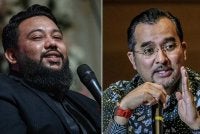 Dzul Hilmi (gambar kiri) bertanya kepada Asyraf Wajdi, adakah beliau pernah terlibat dalam mana-mana proses atau keputusan berkaitan dan apakah maklumat atau dokumen yang beliau boleh bantu jelaskan kepada pihak penyiasat. Foto: Bernama