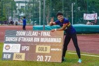 Danish hanya dibezakan dengan masa 0.04s untuk membaharui rekod kebangsaan dalam acara 200m. FOTO: Bernama.
