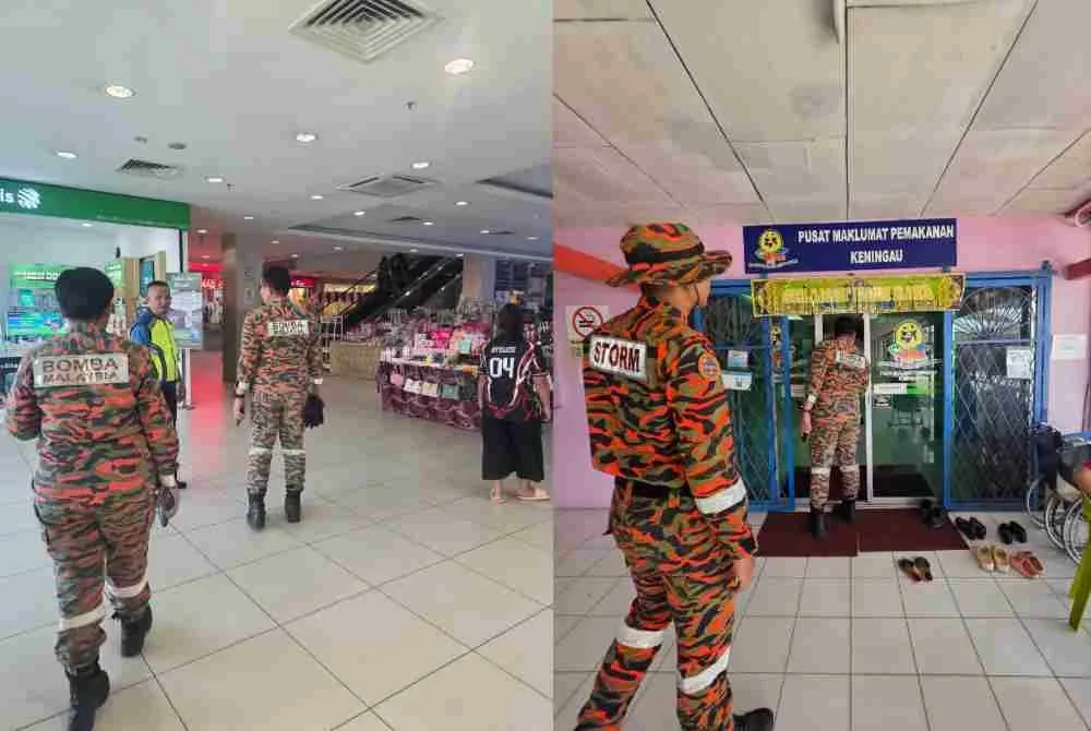 Pemeriksaan oleh pasukan bomba susulan kejadian gempa bumi lemah di Keningau.