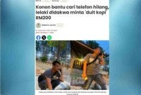 Lelaki berkenaan ditahan selepas kes tersebut tular di media sosial sejak Selasa.