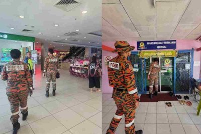 Pemeriksaan oleh pasukan bomba susulan kejadian gempa bumi lemah di Keningau.