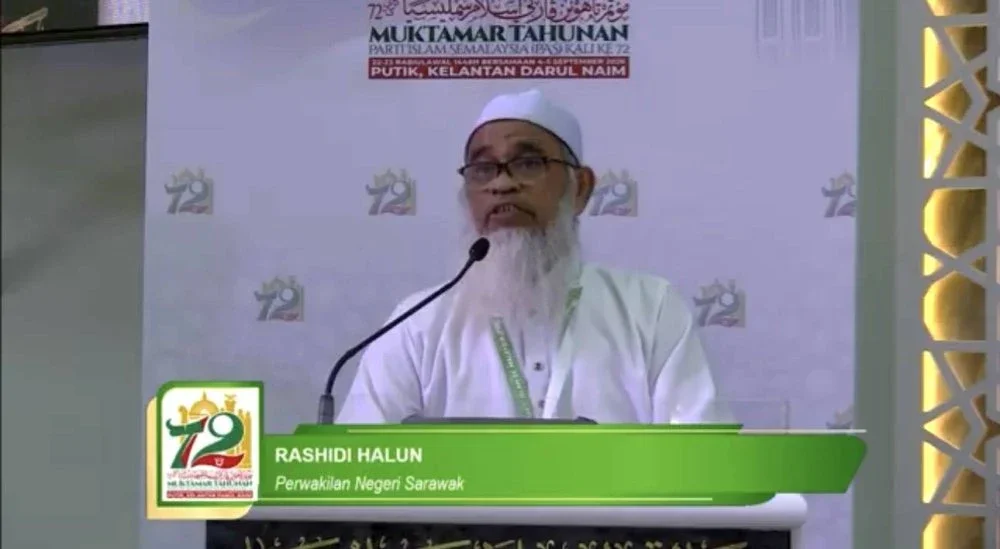 Rashidi yang membahaskan Ucapan Dasar Presiden Pas di Kota Bharu.
Foto: Pas 
