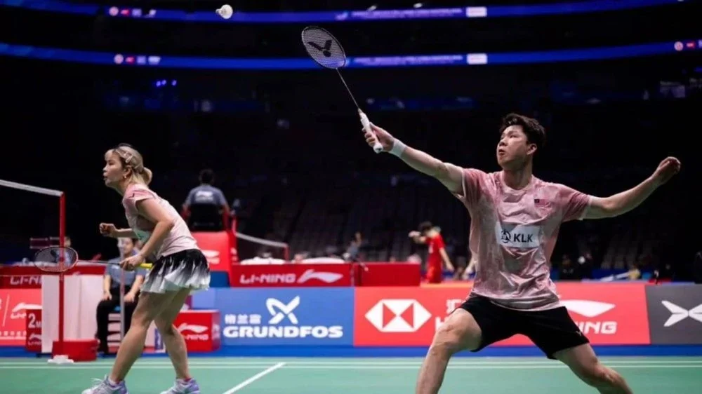 Soon Huat (kanan) dan Shevon akan berdepan cabaran getir menentang pasangan tuan rumah dalam saingan separuh akhir Masters China di Shenzhen pada Sabtu. Foto: Agensi.