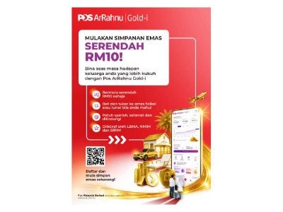 Perkhidmatan emas digital patuh Syariah oleh Pos ArRahnu ini membolehkan rakyat Malaysia mula memiliki emas secara digital dengan serendah RM10.