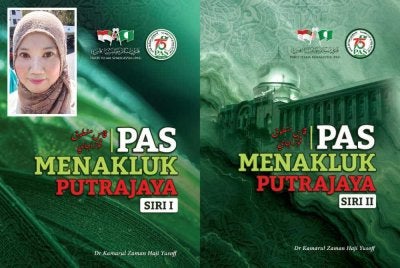 Buku 'Pas Menakluk Putrajaya' Siri I dan Siri II karya Dr Kamarul Zaman Yusoff merupakan antara karya paling menarik yang diterbitkan bersempena ulang tahun ke-75 Pas. Gambar kecil: Misrinah 
