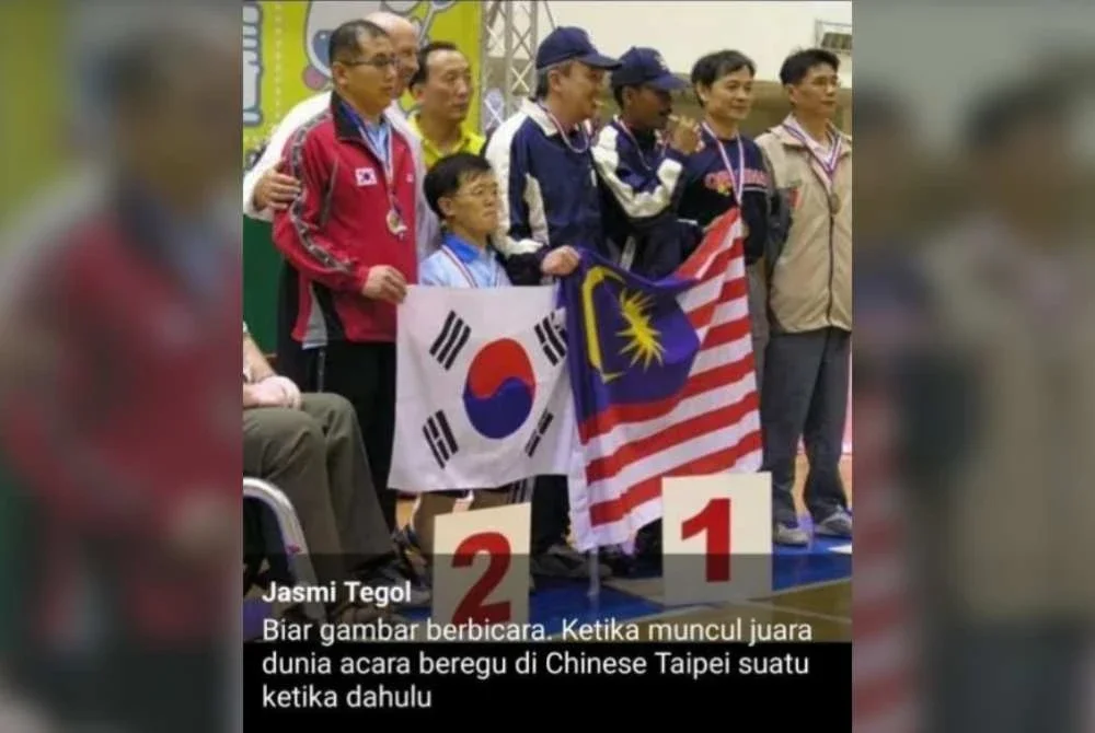 Kenangan Jasmi bergelar juara dunia acara regu ketika kejohanan badminton berlangsung di Chinese Taipei suatu ketika dahulu.