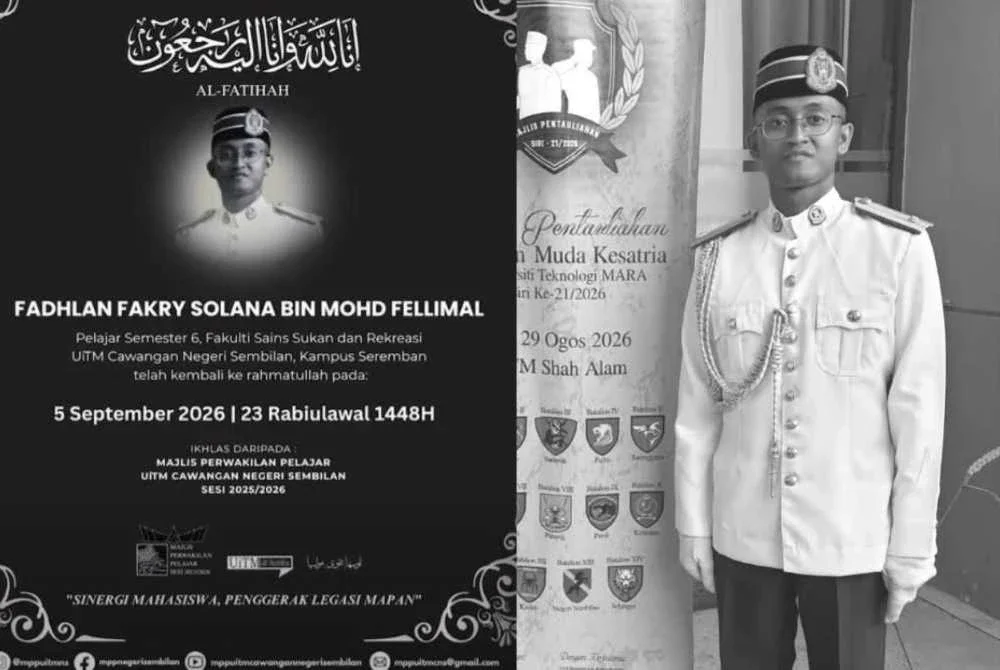 Allahyarham Fadhlan Fakhry Solana Mohd Fellimal.