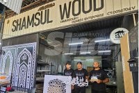 Bengkel Mohd Shamsul yang dikenali sebagai Shamsul Wood di Kuala Ketil, Baling, Kedah.