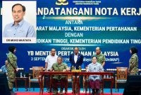 Nota Kerjasama ATM-KPT ditandatangani oleh Panglima Tentera Darat, Jeneral Tan Sri Azhan Md Othman, yang mewakili ATM dan Pengarah Jabatan Pendidikan Tinggi, Datuk Prof Dr Azlinda Azman, mewakili KPT di majlis di UniMAP, Perlis pada 3 September 2026.