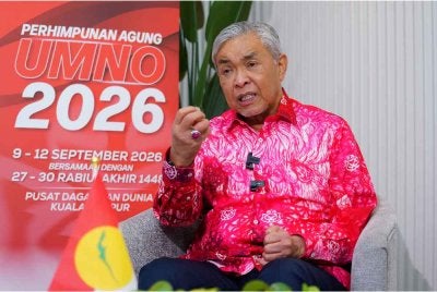 Ahmad Zahid ketika wawancara eksklusif bersama Sinar Harian di Pusat Dagangan Dunia Kulaa Lupur (WTCKL) pada Sabtu.