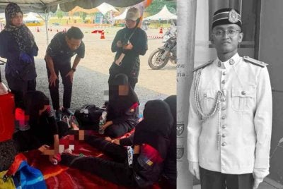 Semasa acara itu berlangsung, peserta terlibat termasuk empat wanita mengalami sesak nafas.Gambar kanan: Allahyarham Fadhlan Fakhry