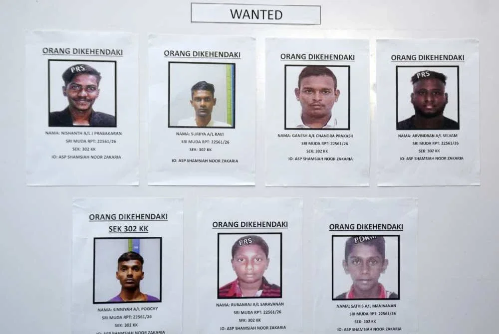 Antara individu yang dicari polis. Foto Sinar Harian - ROSLI TALIB