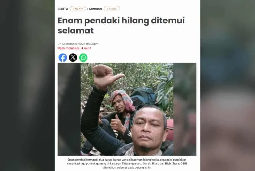 Kesemua mangsa telah dijumpai di Kem Kulim oleh pasukan Malim Gunung Perhutanan (MGP) daripada Perak dan Kelantan.