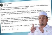 Hantaran Ahmad Fadhl di Facebook