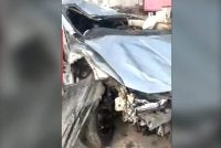 Keadaan kenderaan yang dinaiki mangsa.