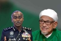 M Kumar dan Hadi Awang (kanan)