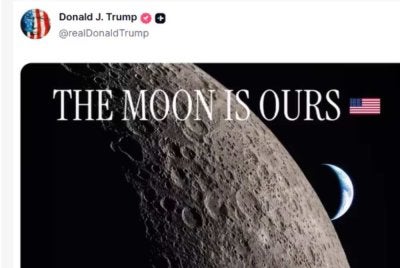 Hantaran pelik Trump menerusi platform Truth Social. FOTO: Turth Social