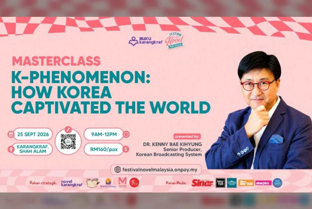 Masterclass K-Phenomenon: How Korea Captivated the World yang akan berlangsung di Studio F, Karangkraf pada 25 September 2026.