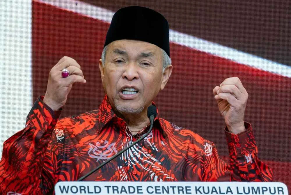 Ahmad Zahid berucap pada Majlis Penutup Multaqa Ilmuwan Islam Malaysia 2.0 di Pusat Dagangan Dunia Kuala Lumpur pada Selasa. Foto Bernama