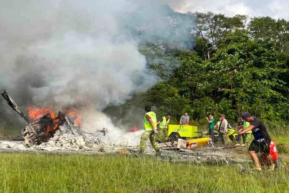 Helikopter jenis BO-105 dengan nombor pendaftaran 9M-LLF itu menjalankan penerbangan FDS ketika kejadian.