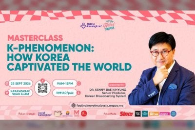 Masterclass K-Phenomenon: How Korea Captivated the World yang akan berlangsung di Studio F, Karangkraf pada 25 September 2026.
